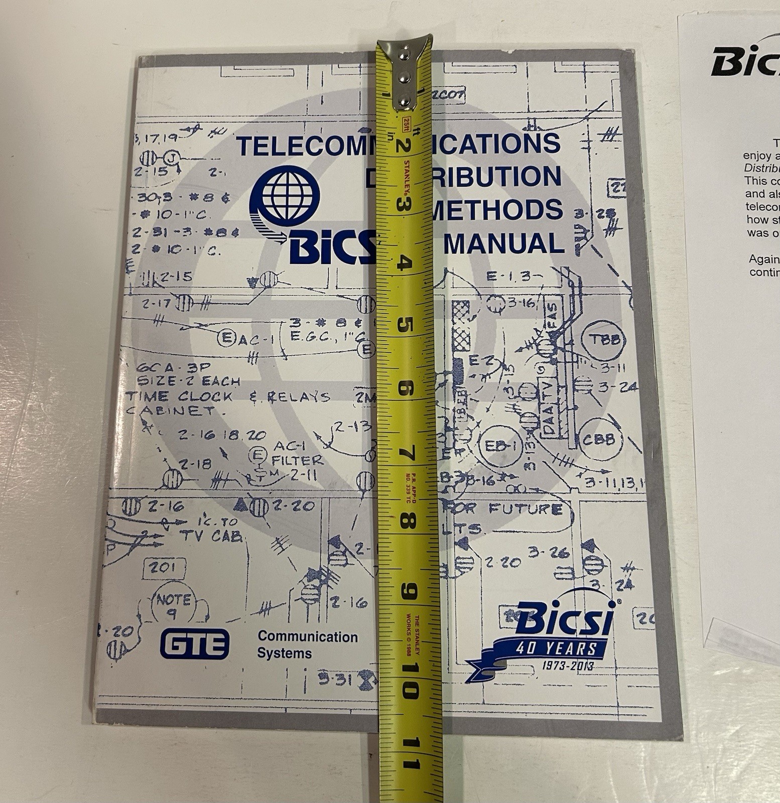 BiCSi Telecommunications Distribution Methods Manual Commemorative Edition