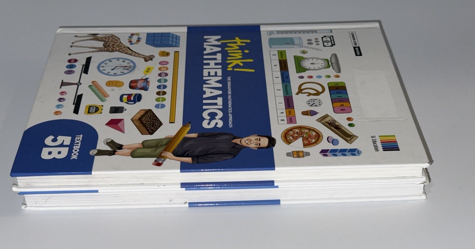 Think! Mathematics Textbook 5th Grade 5A & 5B Common Core Singapore Homeschool