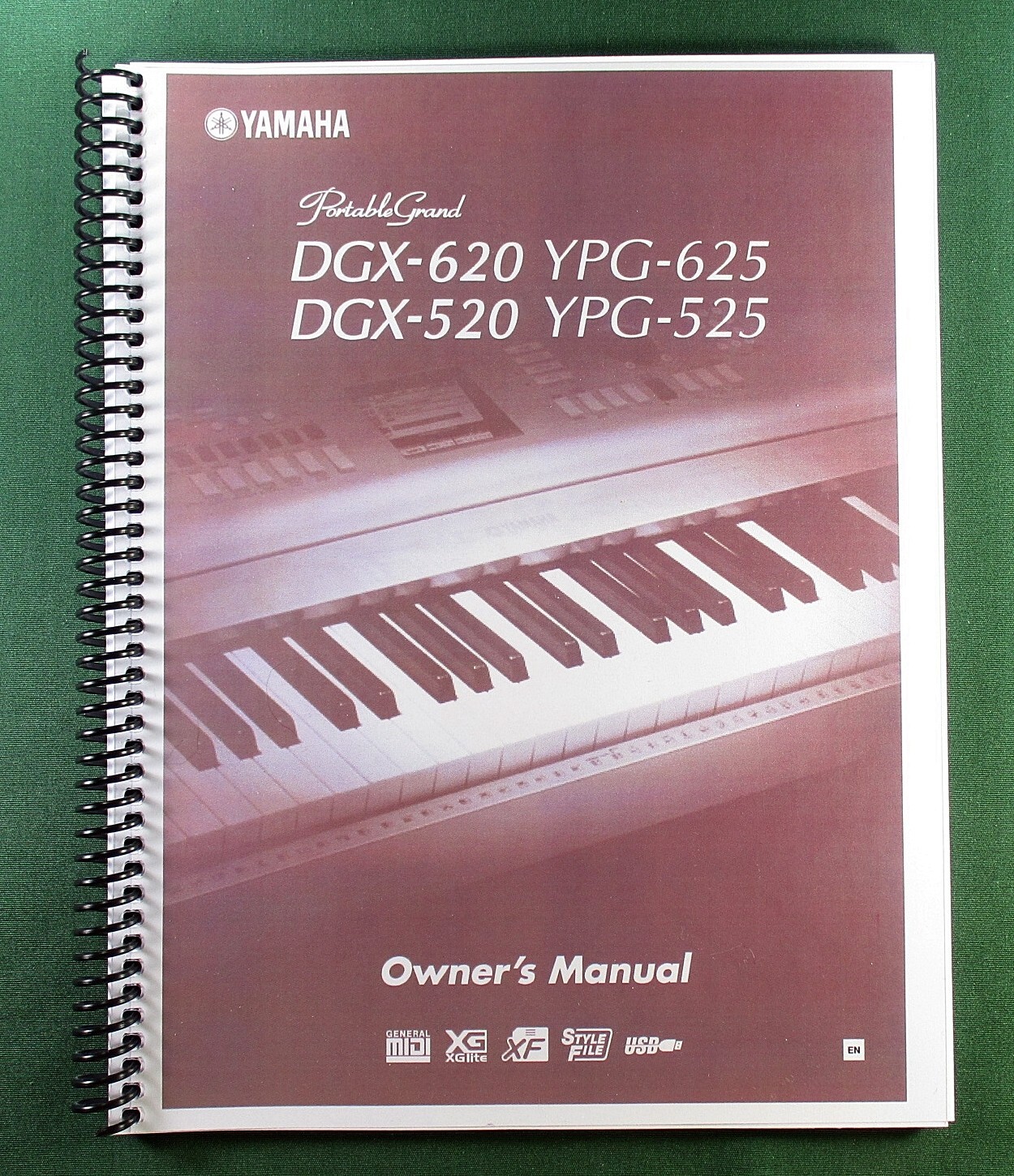 Yamaha DGX-620 DGX-520 Instruction Manual: 142 Pages & Protective Covers!