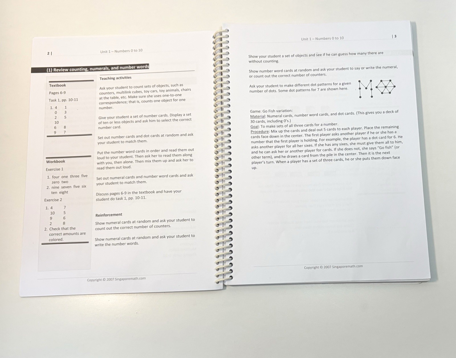 Singapore Math Primary Mathematics 1A Textbook + Home Instructor’s Guide U.S. Ed