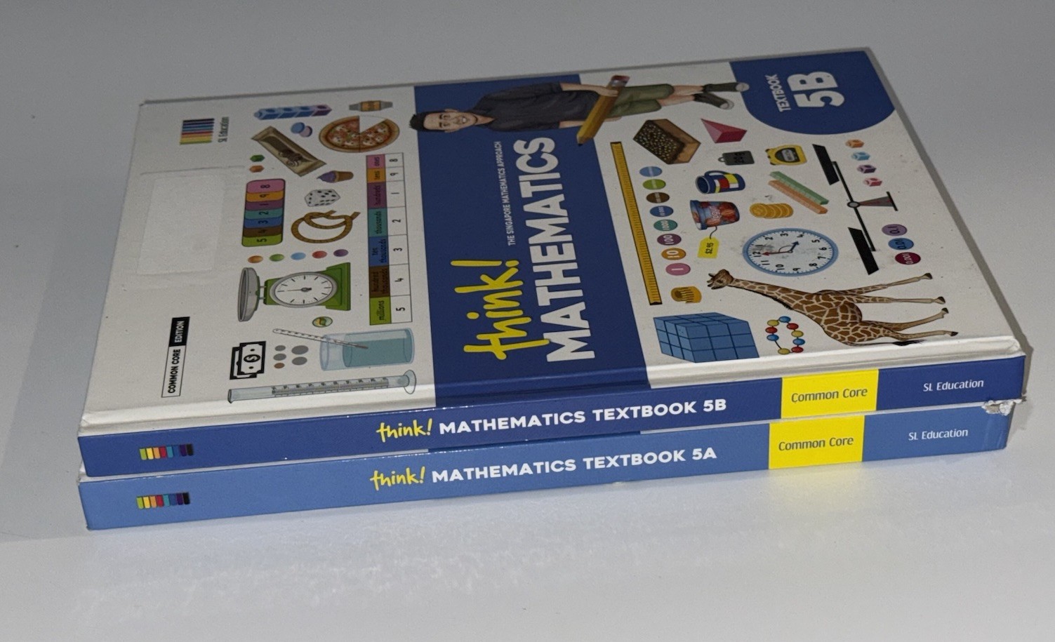 Think! Mathematics Textbook 5th Grade 5A & 5B Common Core Singapore Homeschool