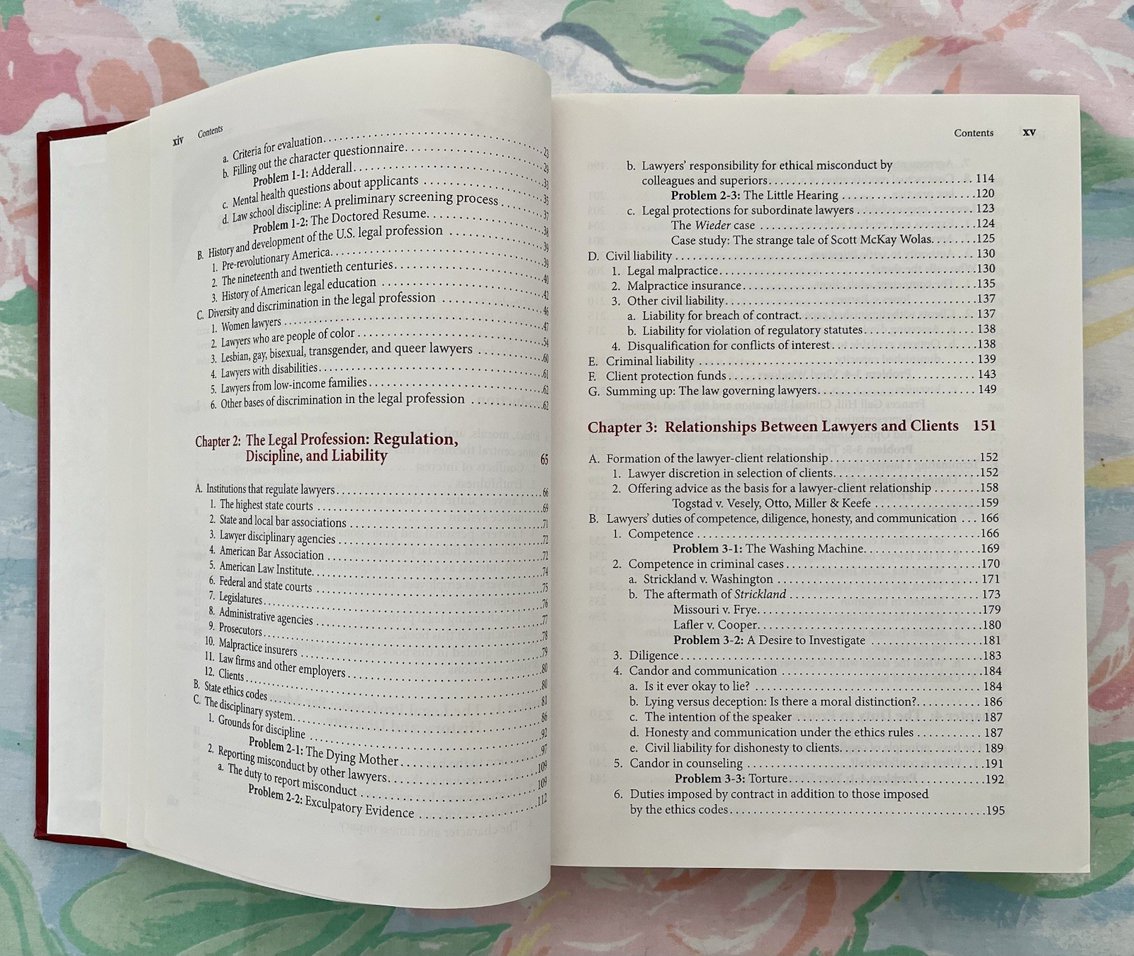 Aspen Casebook Series Ethical Problems in the Practice of Law 5th Edition Used