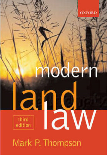 Modern Land Law, Mark P. Thompson, Used; Very Good Book