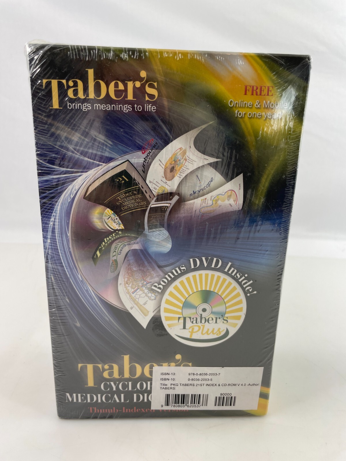Taber’s Cyclopedic Medical Dictionary 21st Edition Hardcover Indexed Version New