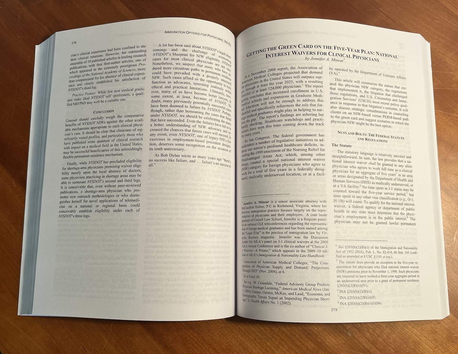 Immigration Options for Physicians by Rita Sostrin and Margaret A. Catillaz