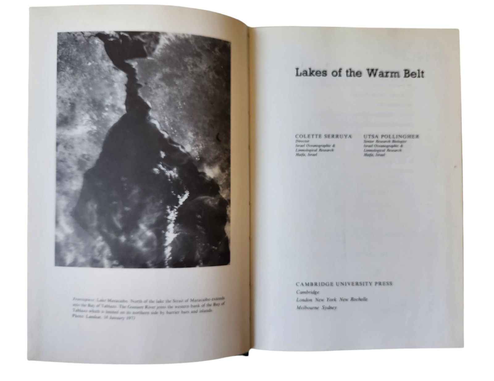Lakes of the Warm Belt by Utsa Pollingher and Colette Serruya 1st Edition 1983