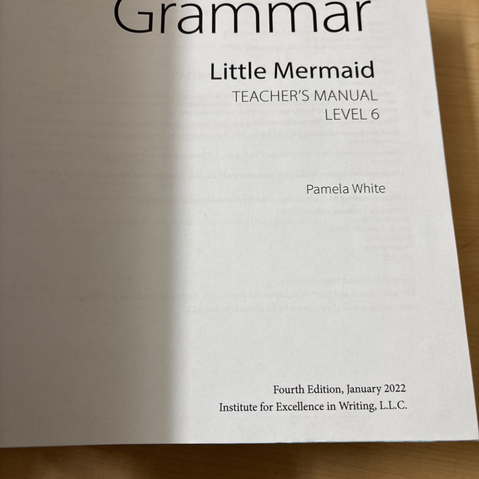 Lot 6 Fix It! Grammar Teacher’s Manual Vol. 1-6 4th Edition IEW Pamela White Set