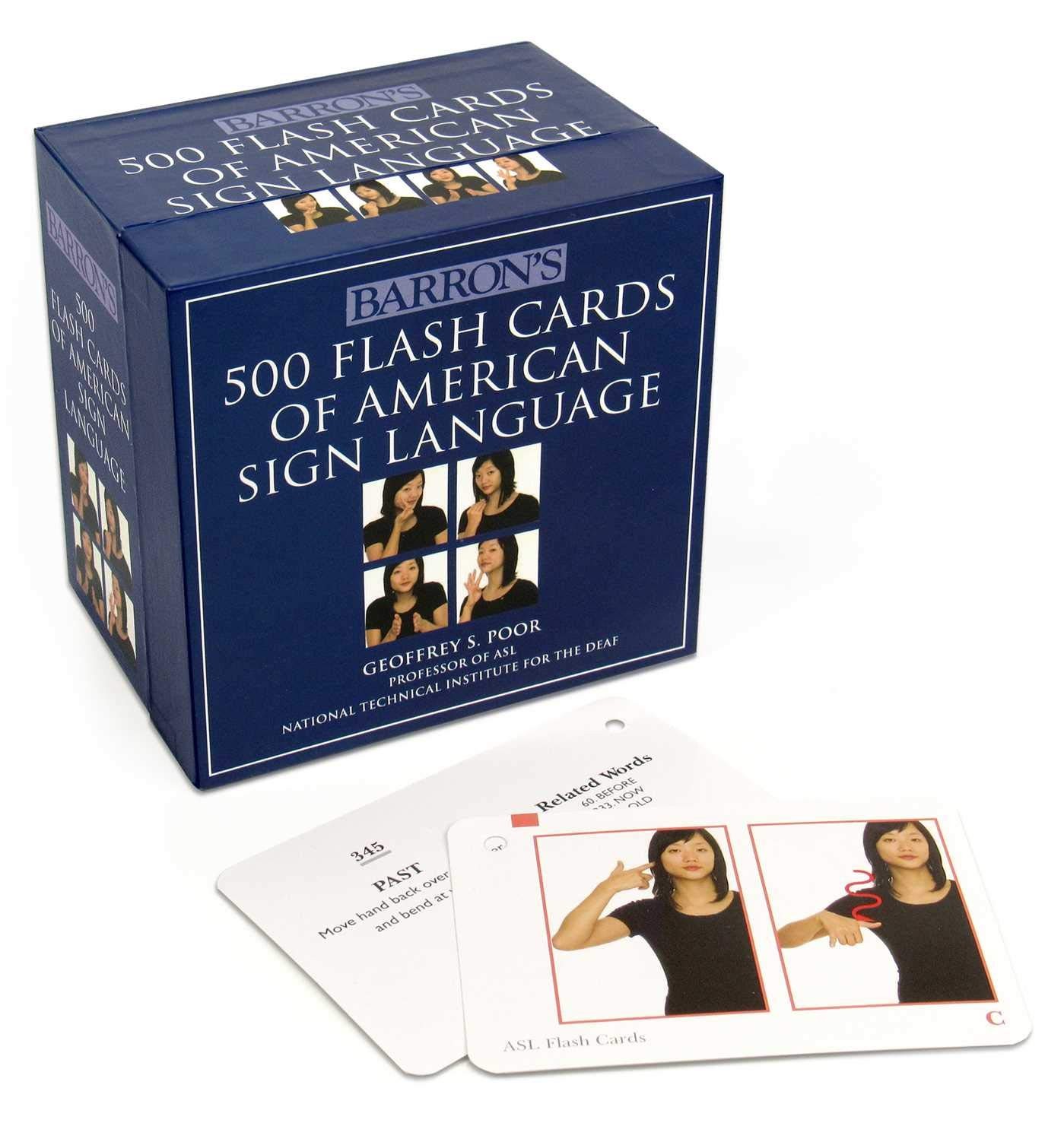 500 Flash Cards of American Sign Language – Poor, Geoffrey S. – Good – See c…