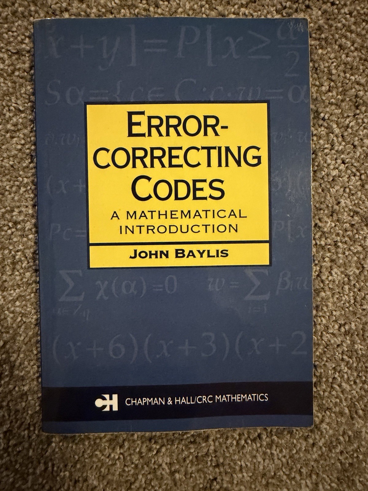 Prior Correcting Codes A Mathematical Introduction By John Baylis