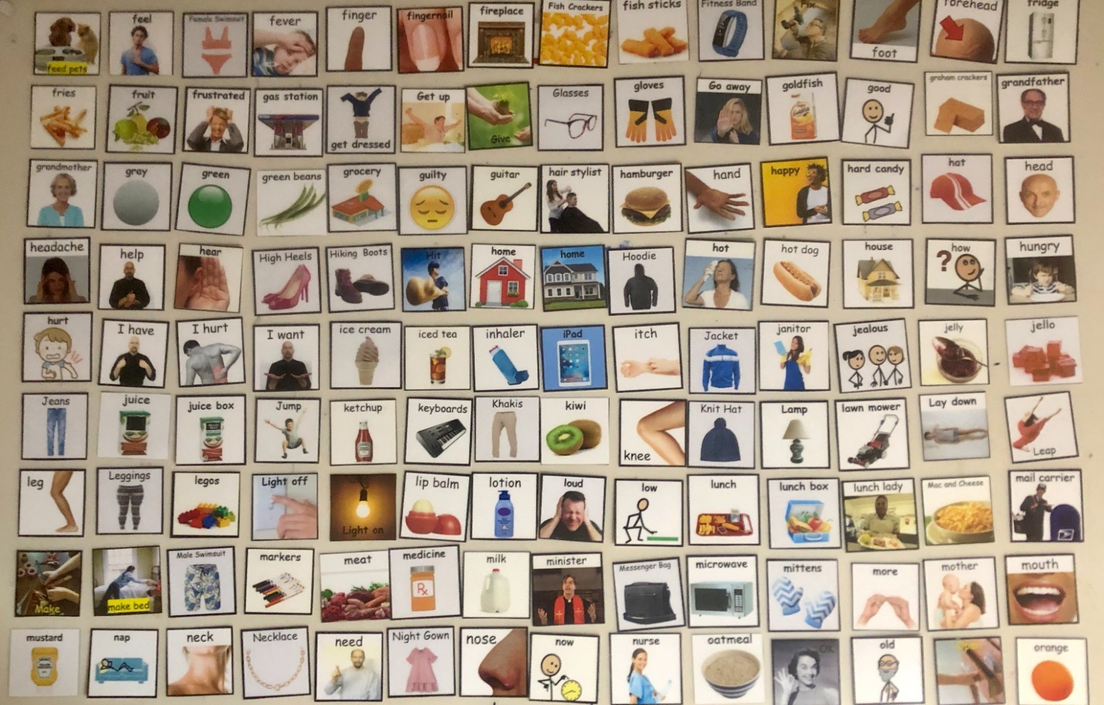 Autism Visual Communication Cards lot of 407 PECS Book Style Real Photos Icons