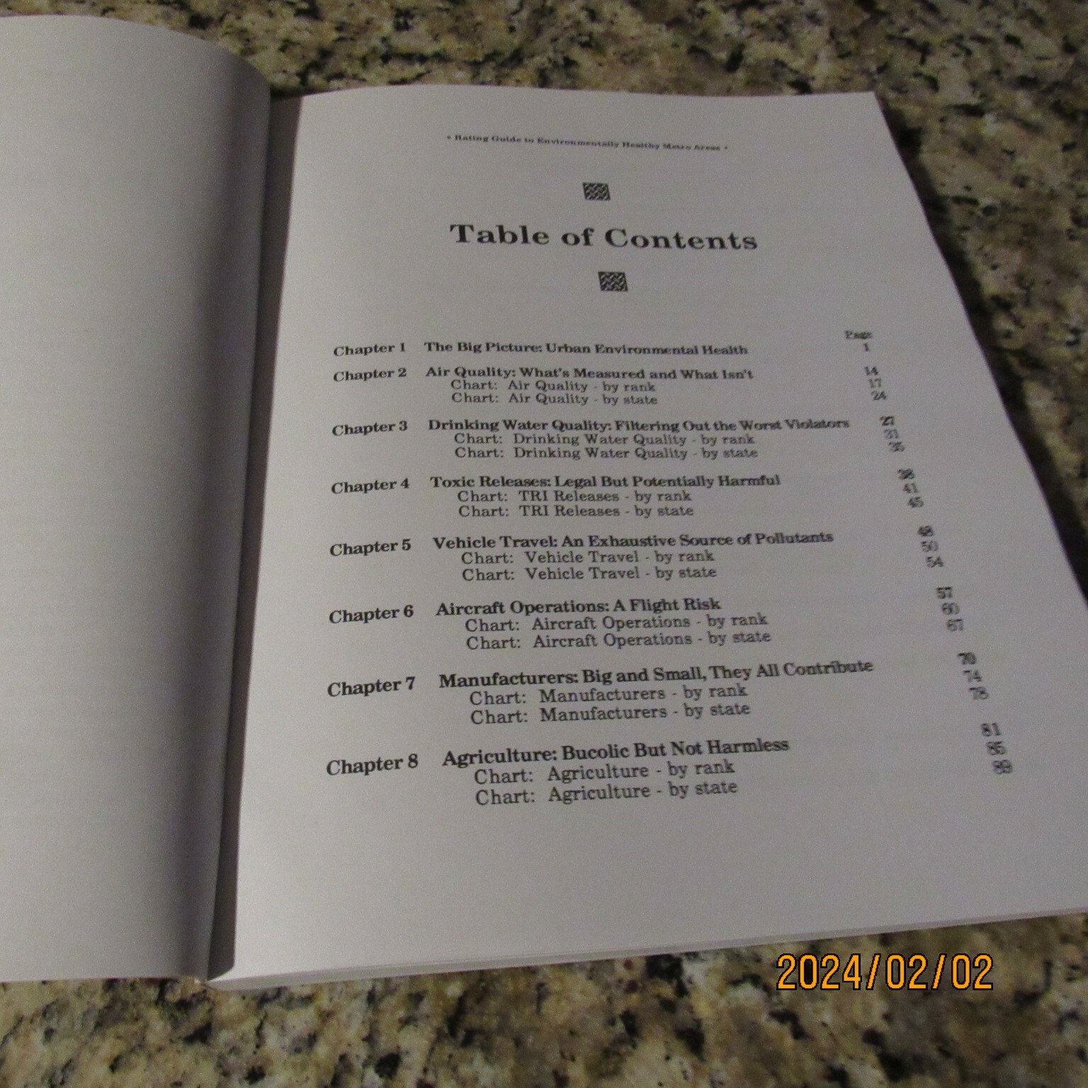Rating Guide to Environmentally Healthy Metro Areas-Robert Weinhold-PB Book-1997
