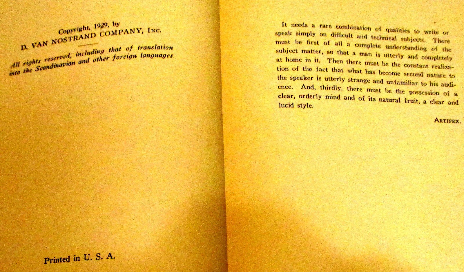 1929 English and Science by Philip B. McDonald H/C 192 Pages