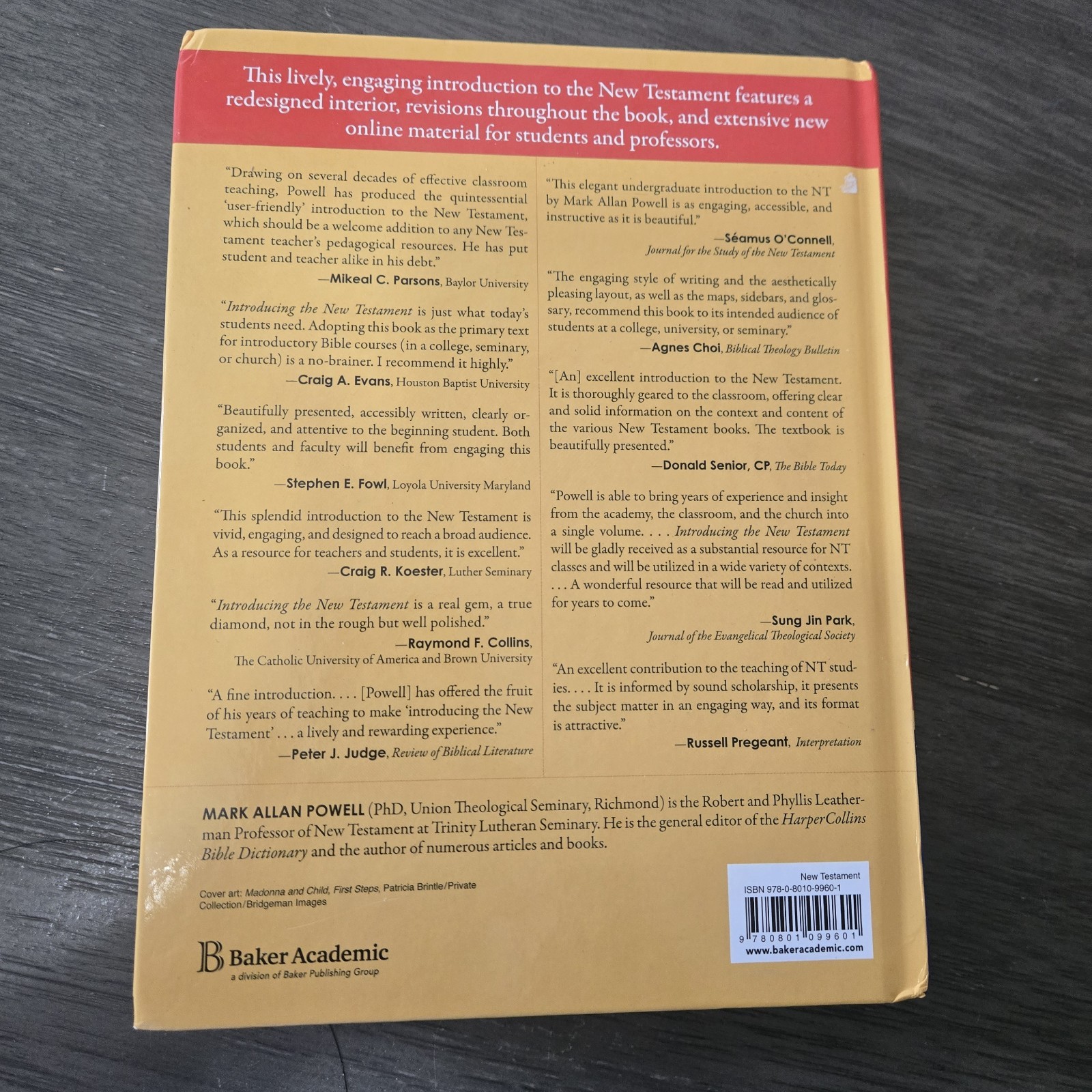 Baker Academic Introducing the New Testament 2nd Ed Hardcover Mark Powell