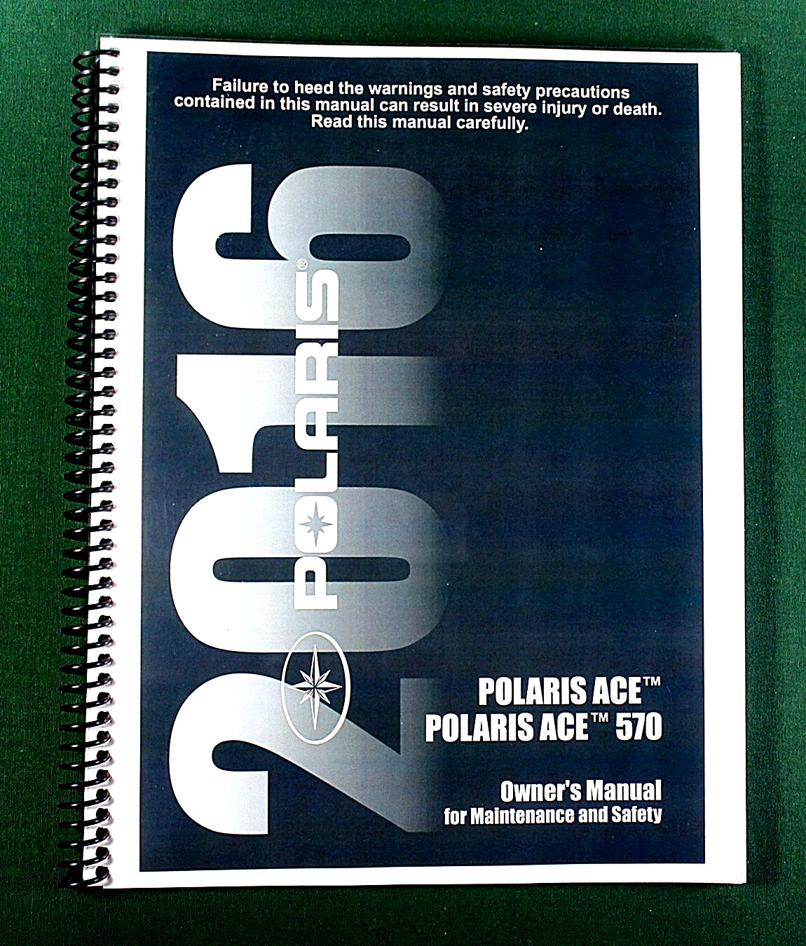 2016 Polaris Ace 570 ATV Owner’s Manual: 142 Pages & Protective Covers!