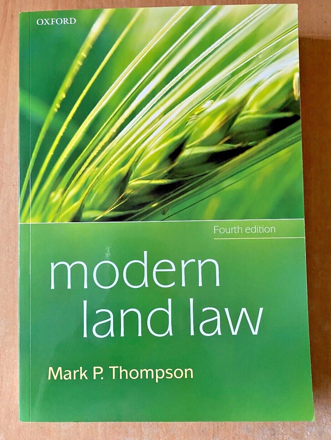 Modern Land Law by Mark P. Thompson (Paperback) – 4th edition