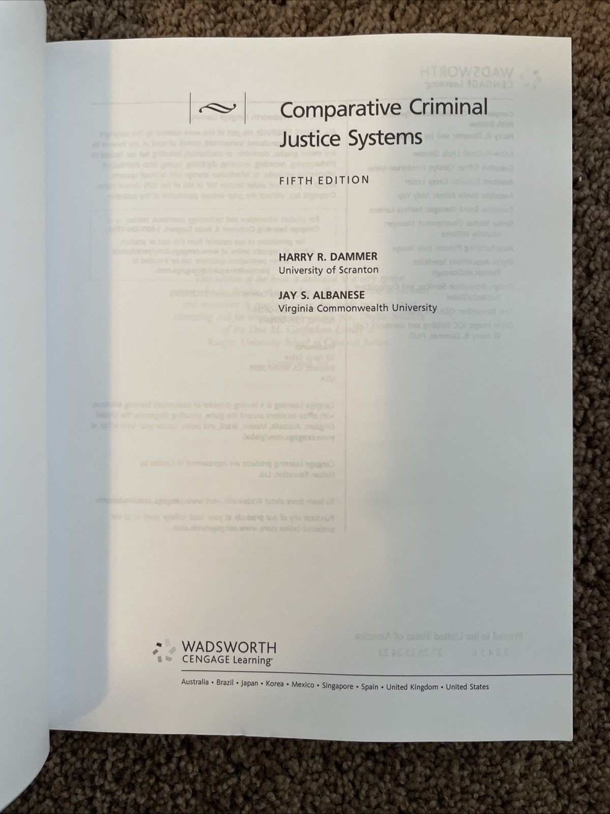 🔥Comparative Criminal Justice Systems by Jay S. Albanese and Harry R. Dammer🔥