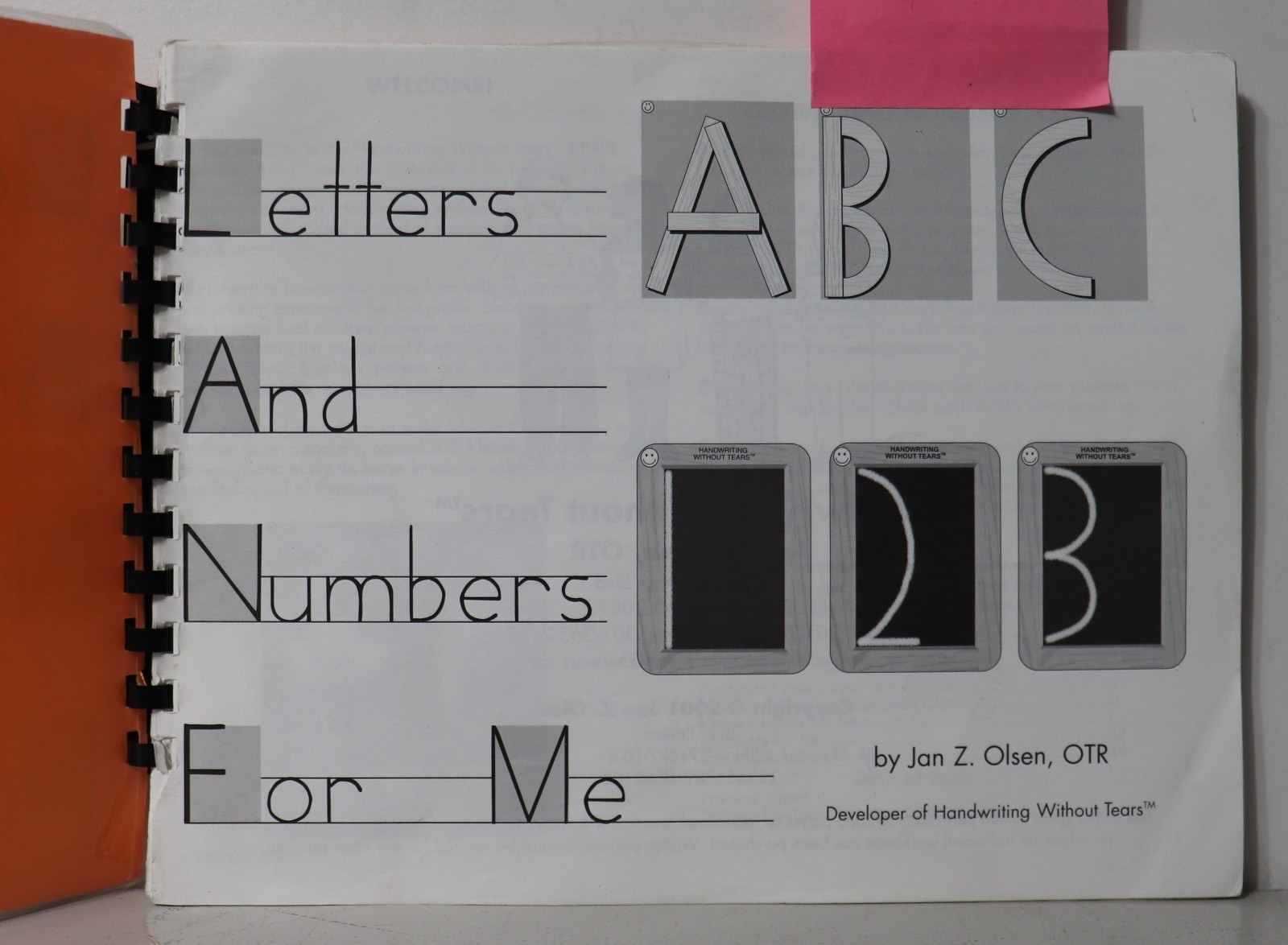 Handwriting Without Tears: Letters and Numbers for Me (3rd Ed) Jan Z Olsen NEW