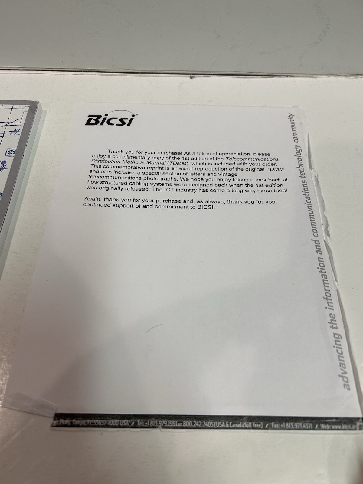 BiCSi Telecommunications Distribution Methods Manual Commemorative Edition