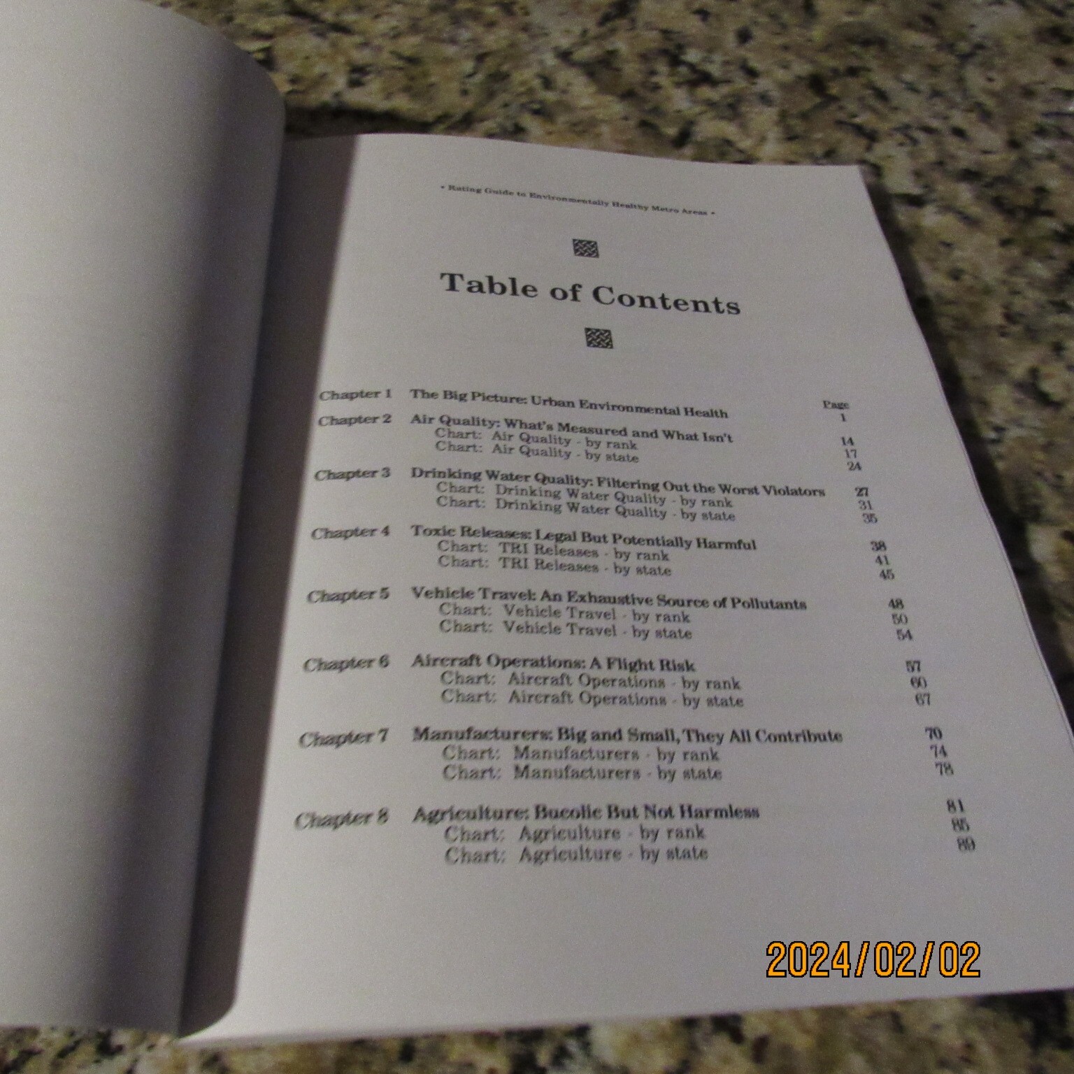 Rating Guide to Environmentally Healthy Metro Areas-Robert Weinhold-PB Book-1997